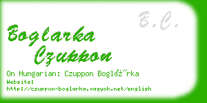 boglarka czuppon business card